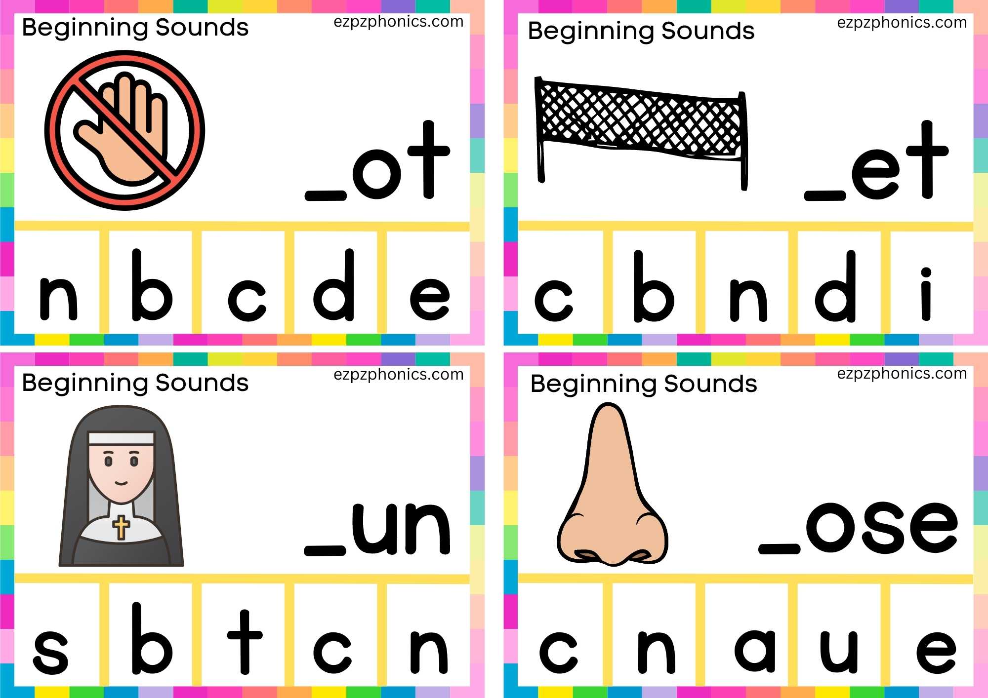 Letter N Finish The Word And Clip The Correct Letter Group 1